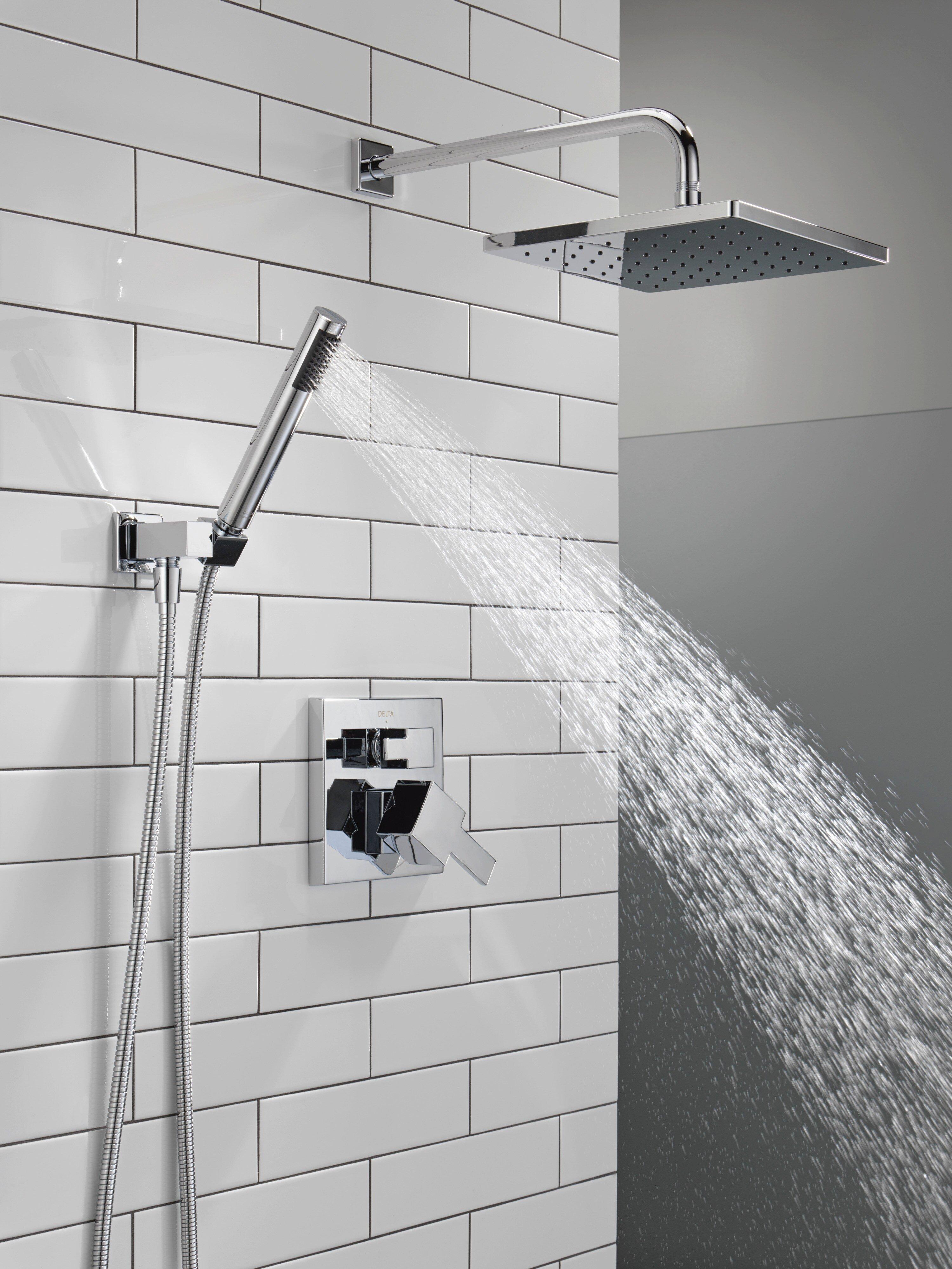 Delta Faucet Chrome Two Handle Single Function Shower System 