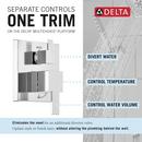 Delta Faucet Chrome Two Handle Single Function Shower System 