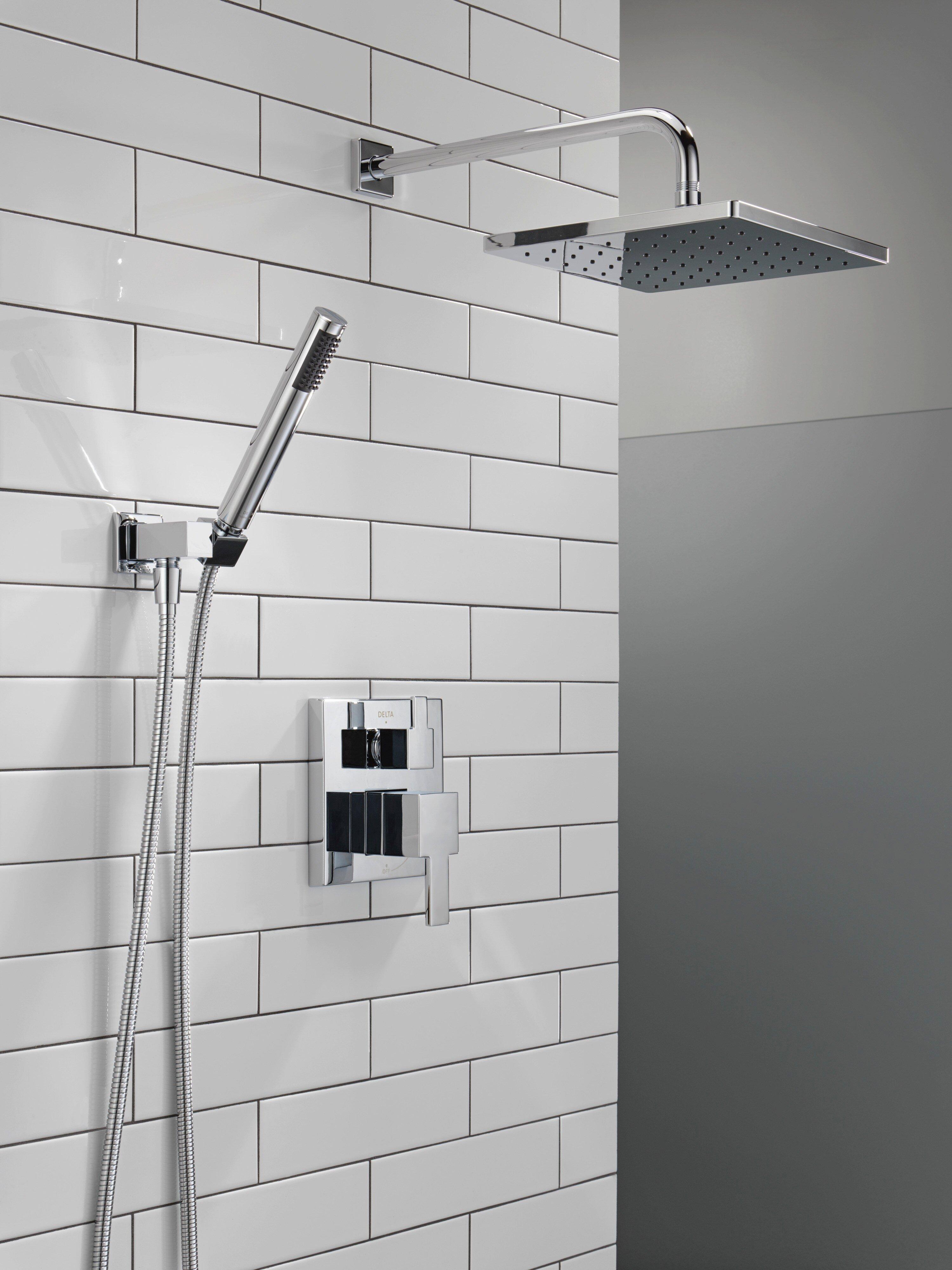 Delta Faucet Chrome Two Handle Single Function Shower System 