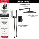 DELTA MODERN MONITOR 14 SERIES SHOWER WITH RAINCAN & HAND SHOWER 