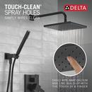 Delta Faucet Matte Black Two Handle Single Function Shower System 
