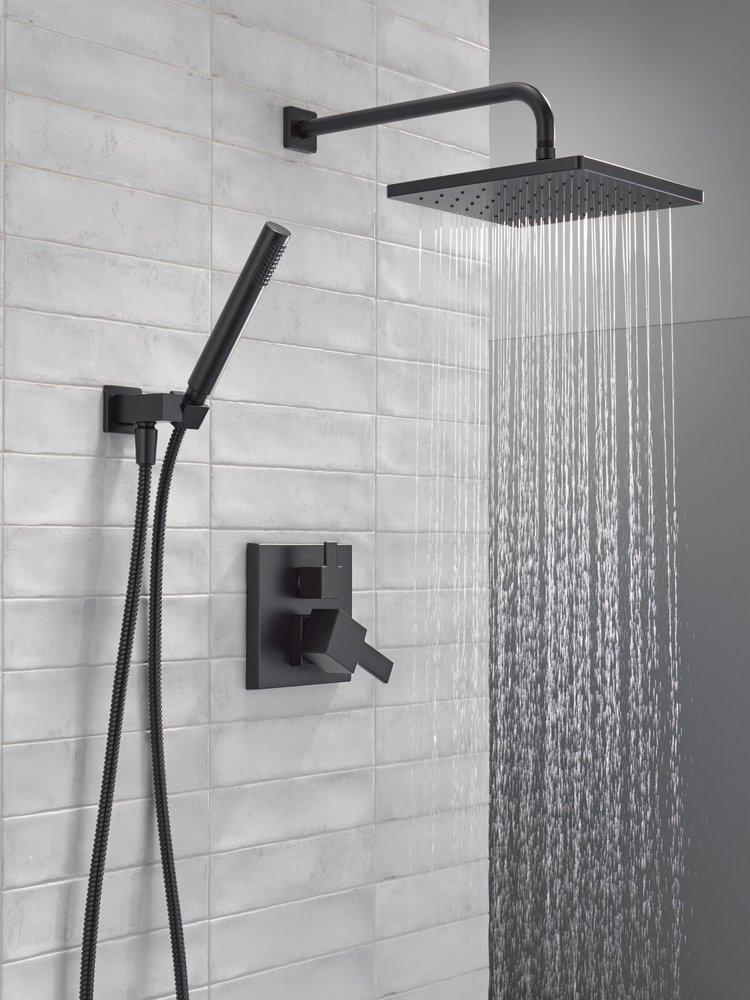 Delta Faucet Matte Black Two Handle Single Function Shower System 