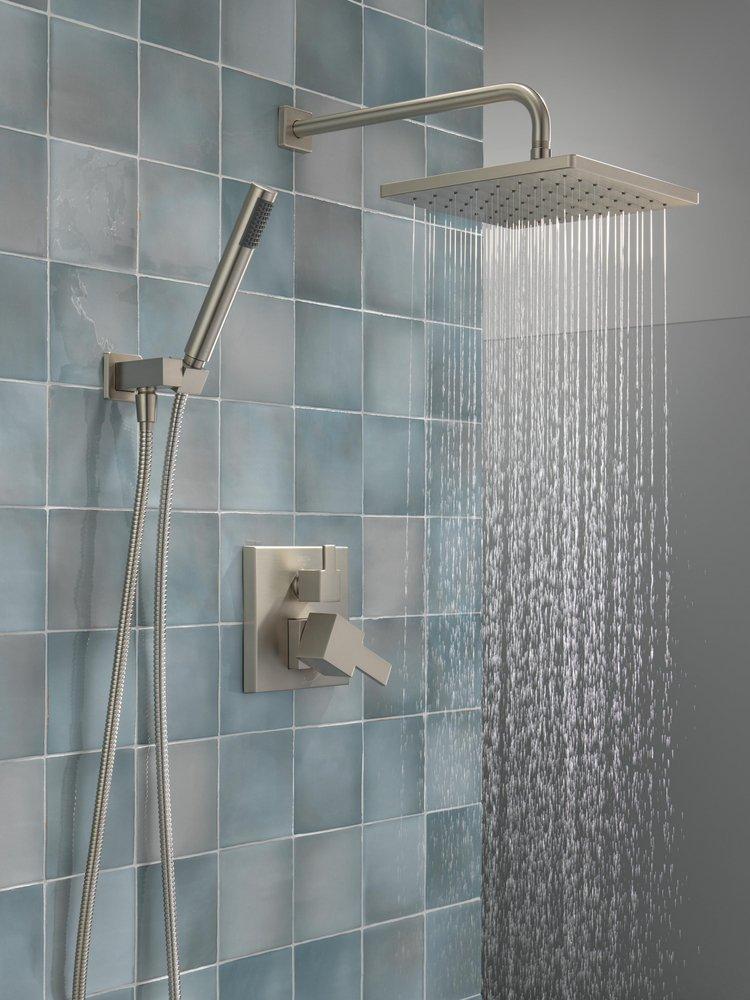 Delta Faucet SpotShield Brushed Nickel Two Handle Single Function Shower System 
