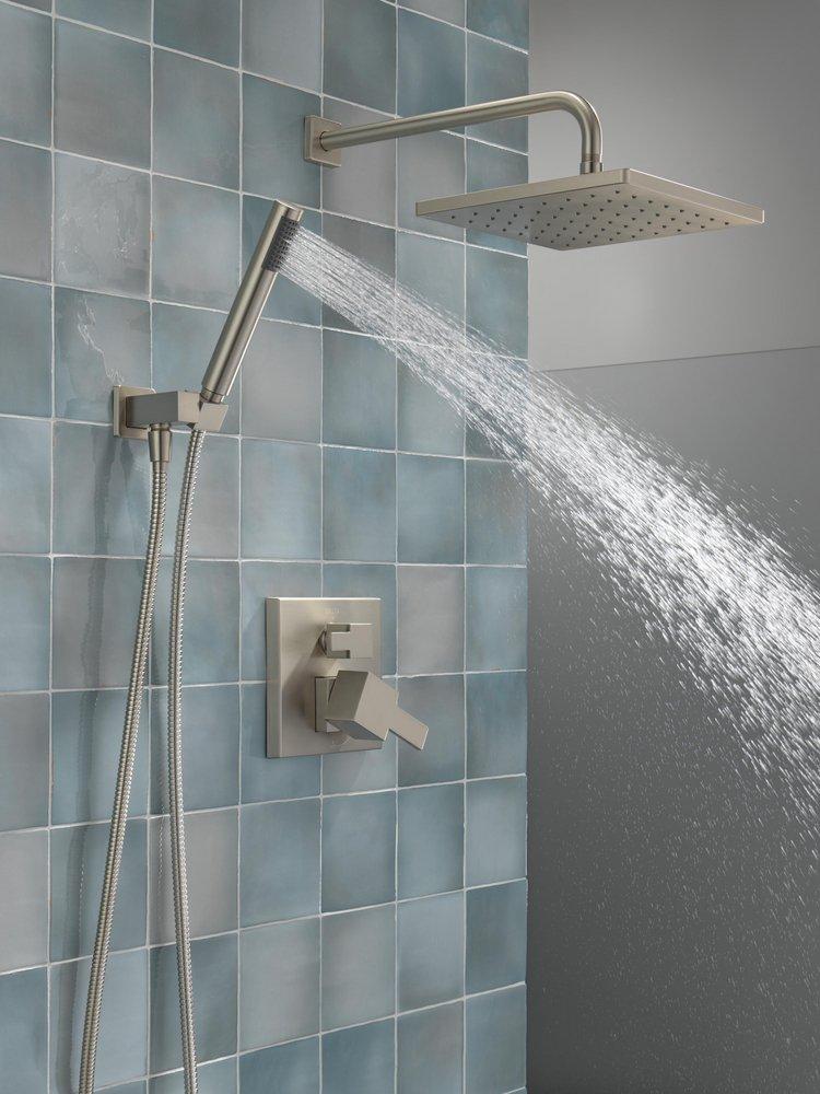 Delta Faucet SpotShield Brushed Nickel Two Handle Single Function Shower System 