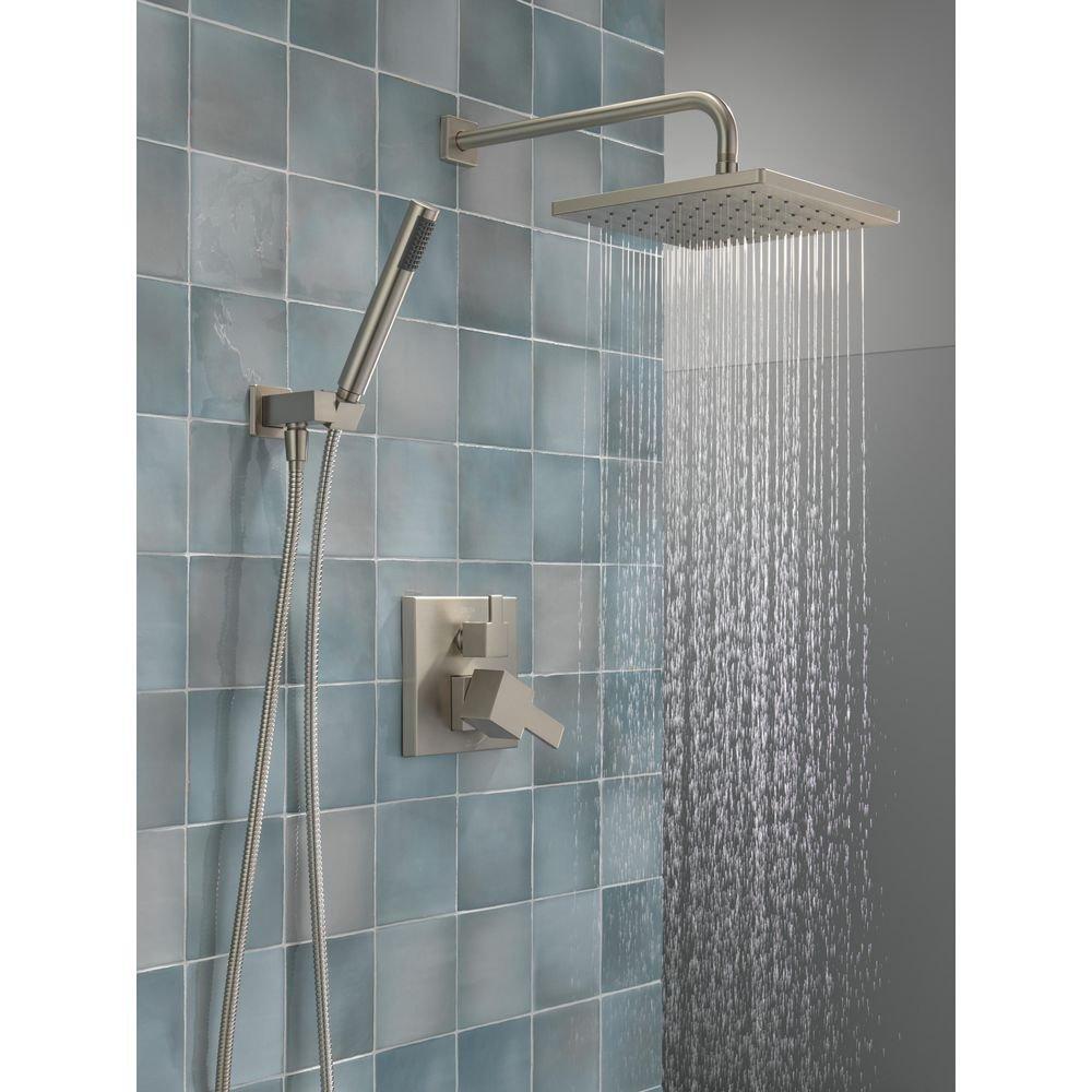 Delta Faucet SpotShield Brushed Nickel Two Handle Single Function Shower System 