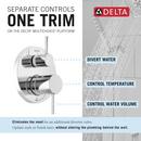 Delta Faucet Chrome Two Handle Single Function Shower System 