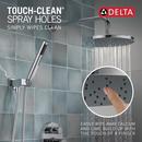 Delta Faucet Chrome Two Handle Single Function Shower System 