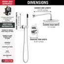 Delta Faucet Chrome Two Handle Single Function Shower System 