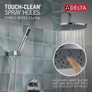 Delta Faucet Chrome Two Handle Single Function Shower System 