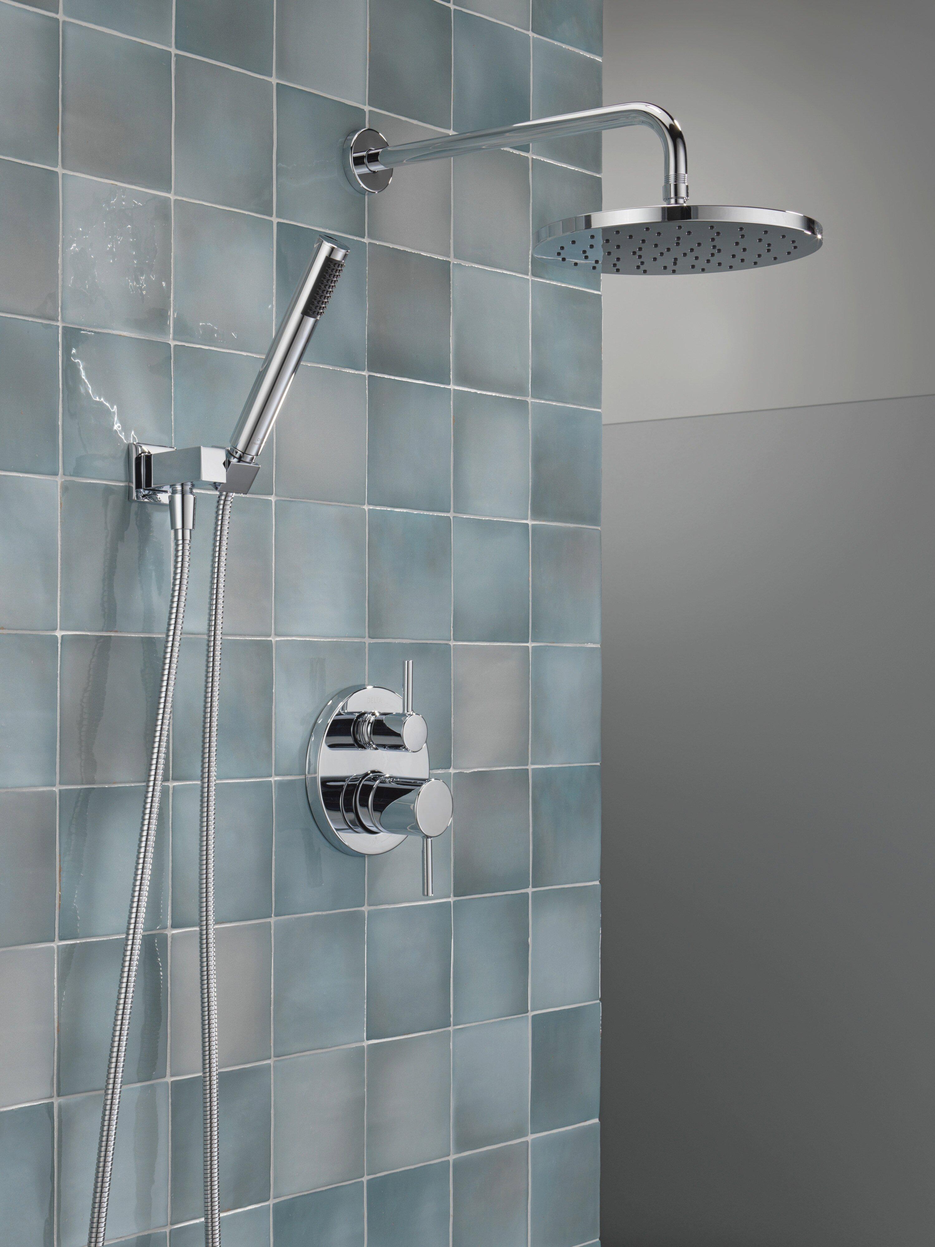 Delta Faucet Chrome Two Handle Single Function Shower System 