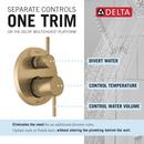 Delta Faucet Champagne Bronze Two Handle Single Function Shower System 