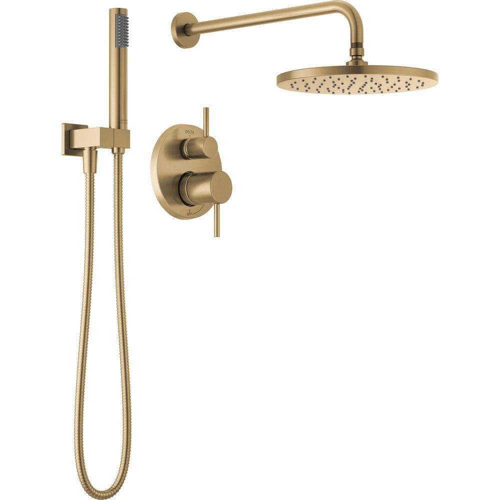 Delta Faucet Champagne Bronze Two Handle Single Function Shower System 