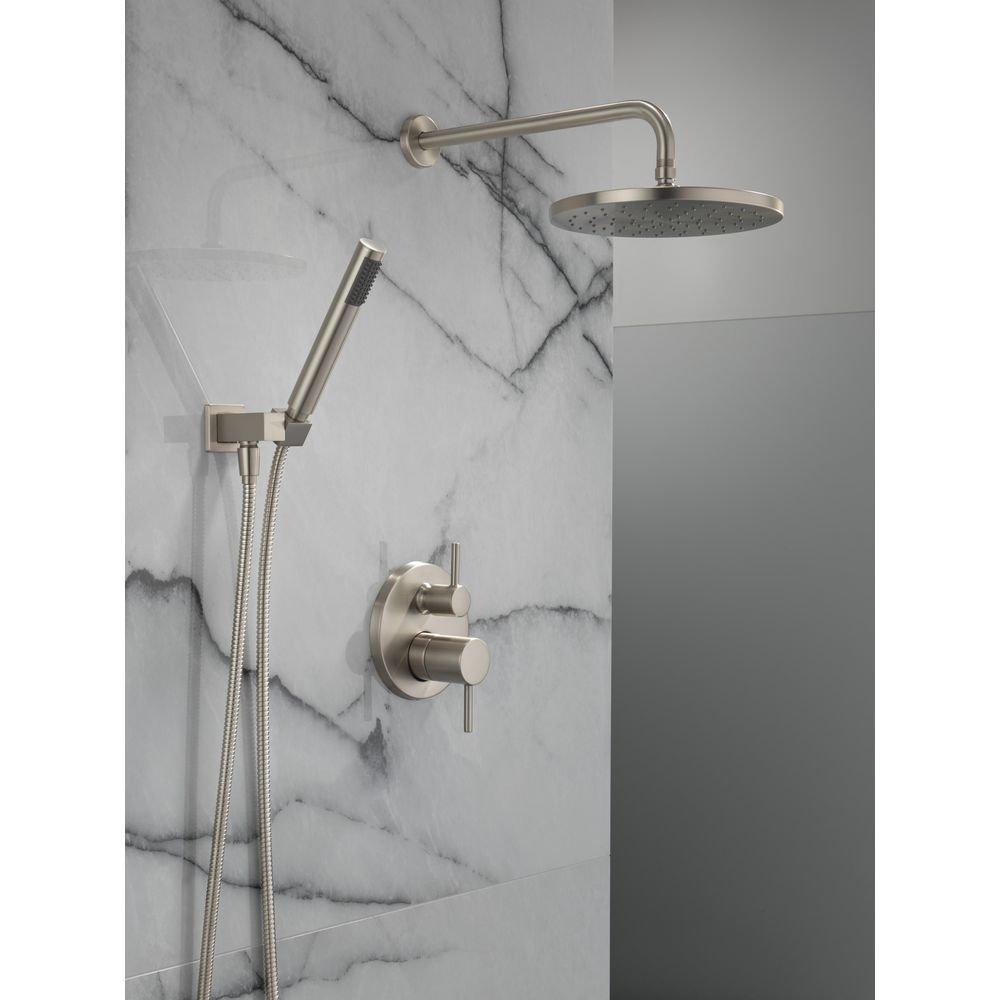 Delta Faucet SpotShield Brushed Nickel Two Handle Single Function Shower System 