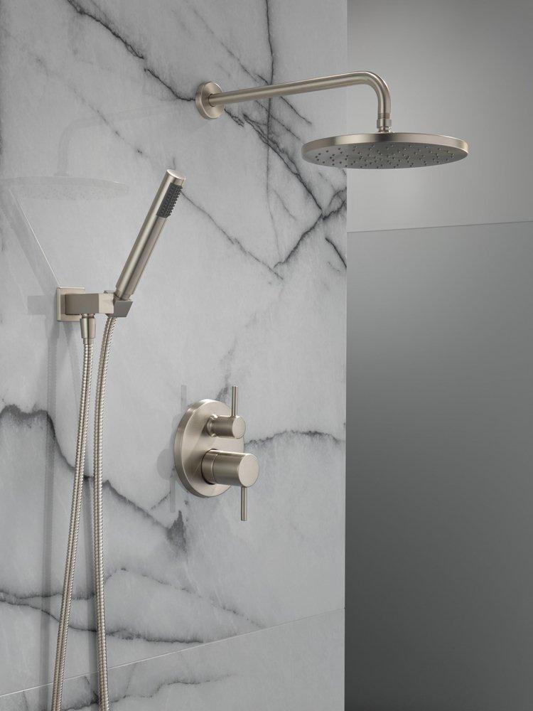 Delta Faucet SpotShield Brushed Nickel Two Handle Single Function Shower System 