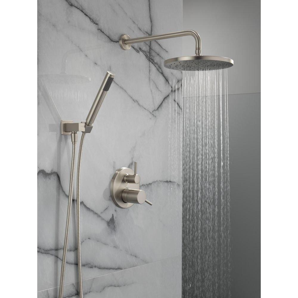 Delta Faucet SpotShield Brushed Nickel Two Handle Single Function Shower System 