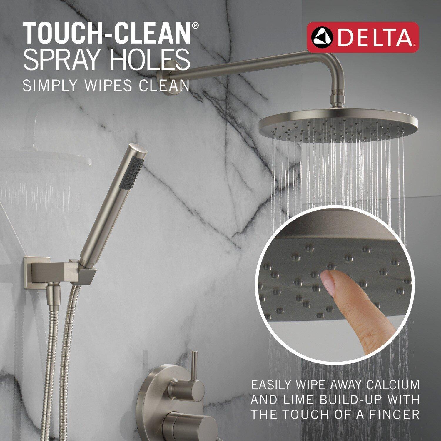 Delta Faucet SpotShield Brushed Nickel Two Handle Single Function Shower System 