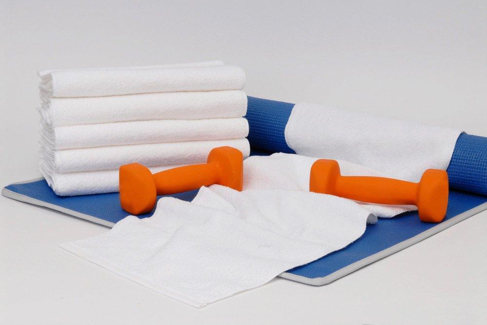 FITNESS TOWELS POWERED BY INTELLIFRESH 13X44 4.1# WHITE DOBBY 120/CA 