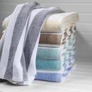 FIBERTONE POOL TOWELS CABANA STRIPE SEAFOAM 30X60 13 LBS/DZ 48/CA 