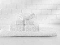 13 x 13 in. Dobby Border Washcloth in White (Case of 300)