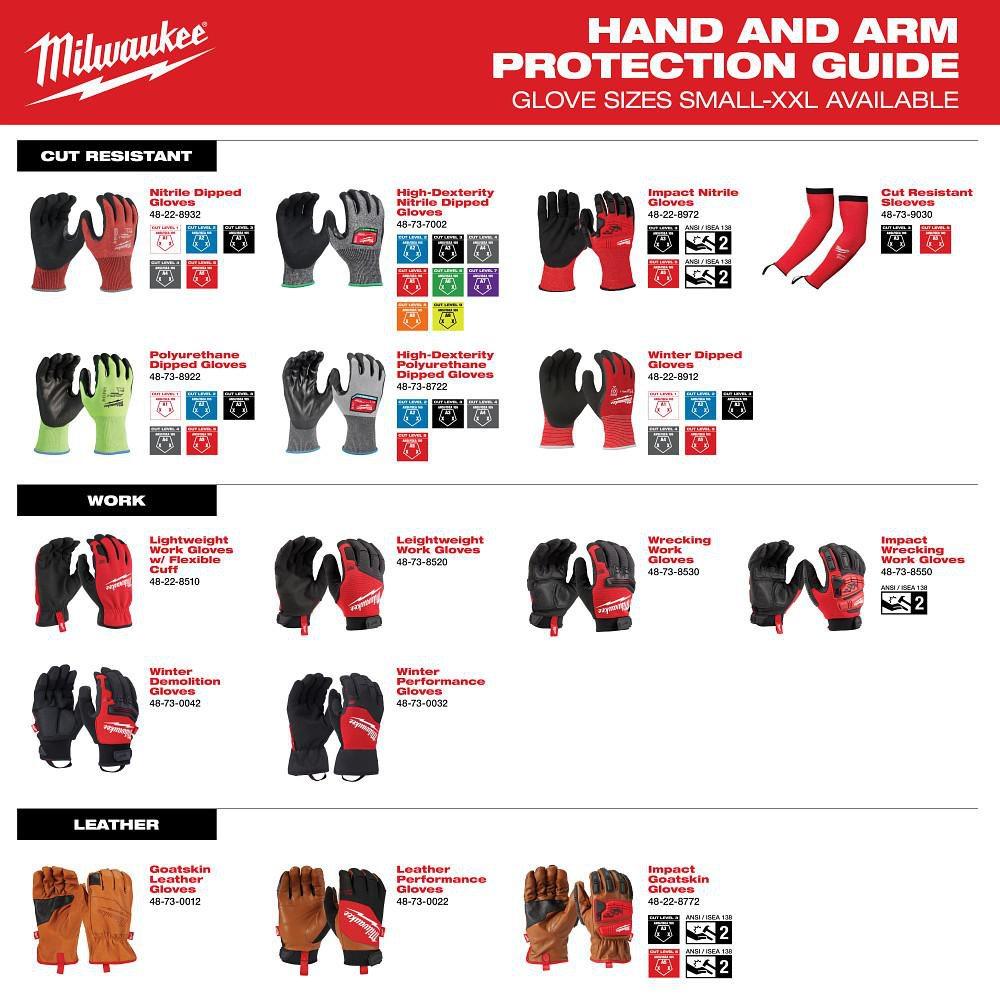 LIGHTWEIGHT WORK GLOVE WITH FLEXIBLE CUFF XL 