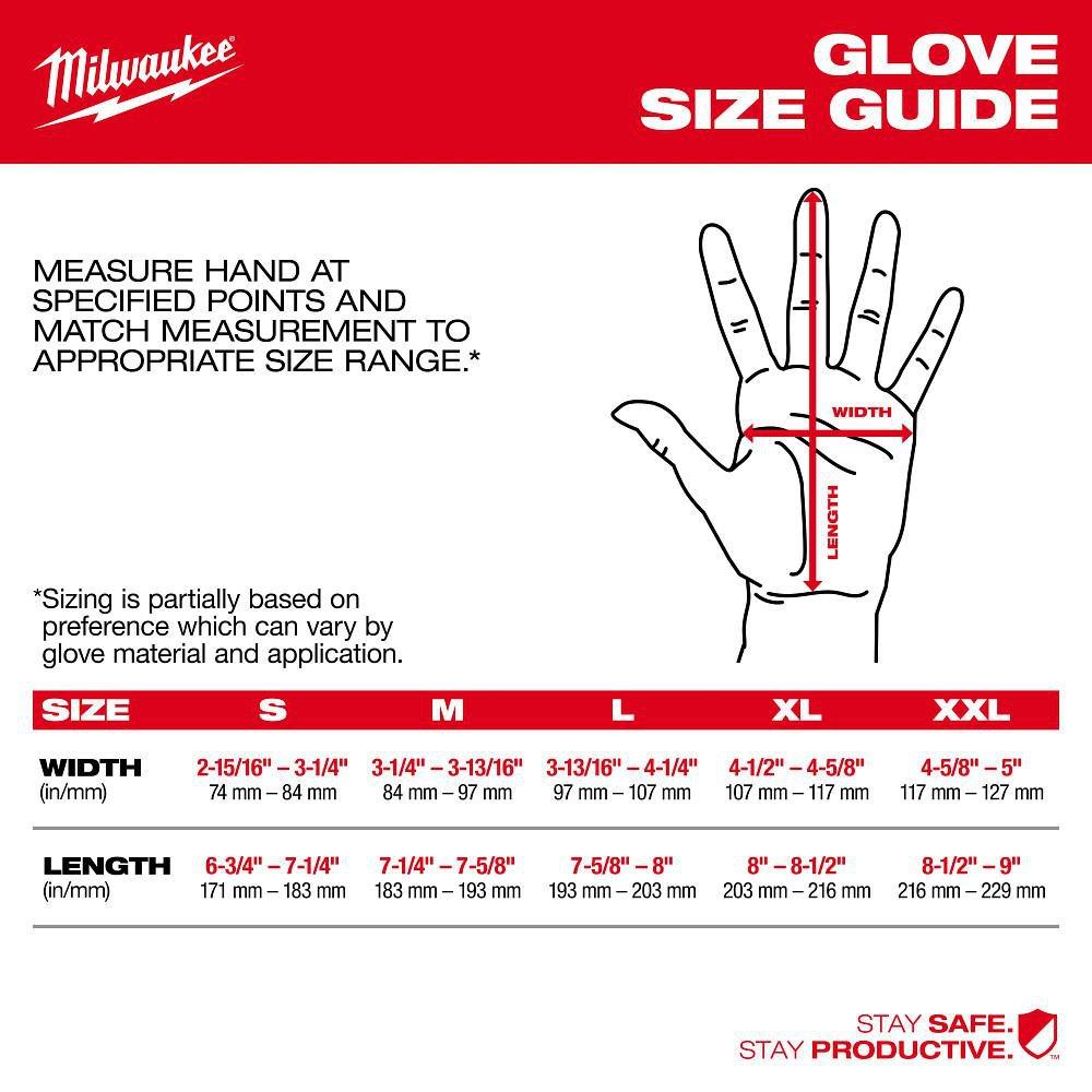 LIGHTWEIGHT WORK GLOVE WITH FLEXIBLE CUFF XL 