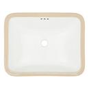18 in. Undermount Rectangular Bathroom Sink in White 