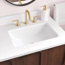 18 in. Undermount Rectangular Bathroom Sink in White