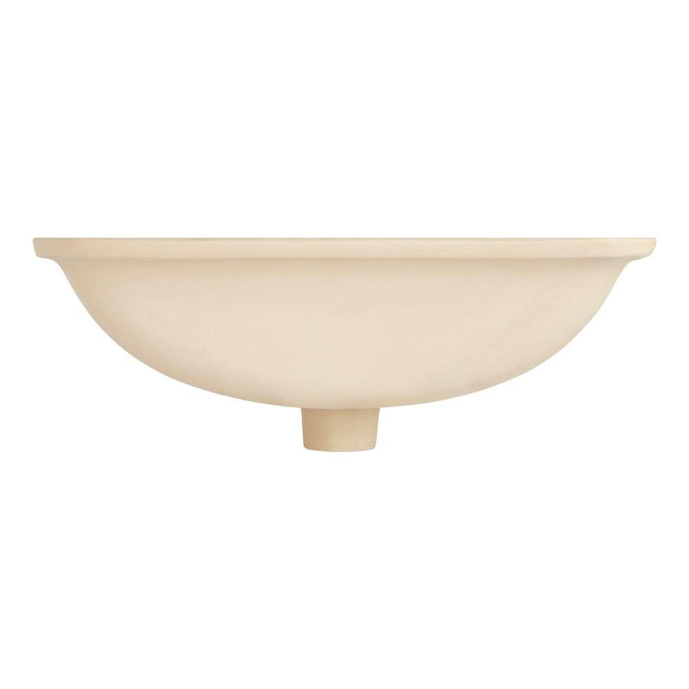 18 in. Undermount Rectangular Bathroom Sink in White 