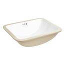 18 in. Undermount Rectangular Bathroom Sink in White 