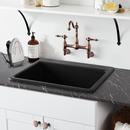 Signature Hardware Black 25 in. Laundry Sink 
