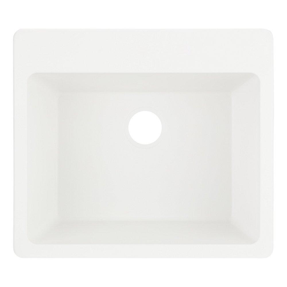 Signature Hardware White 25 in. Laundry Sink 