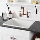 Signature Hardware White 25 in. Laundry Sink 
