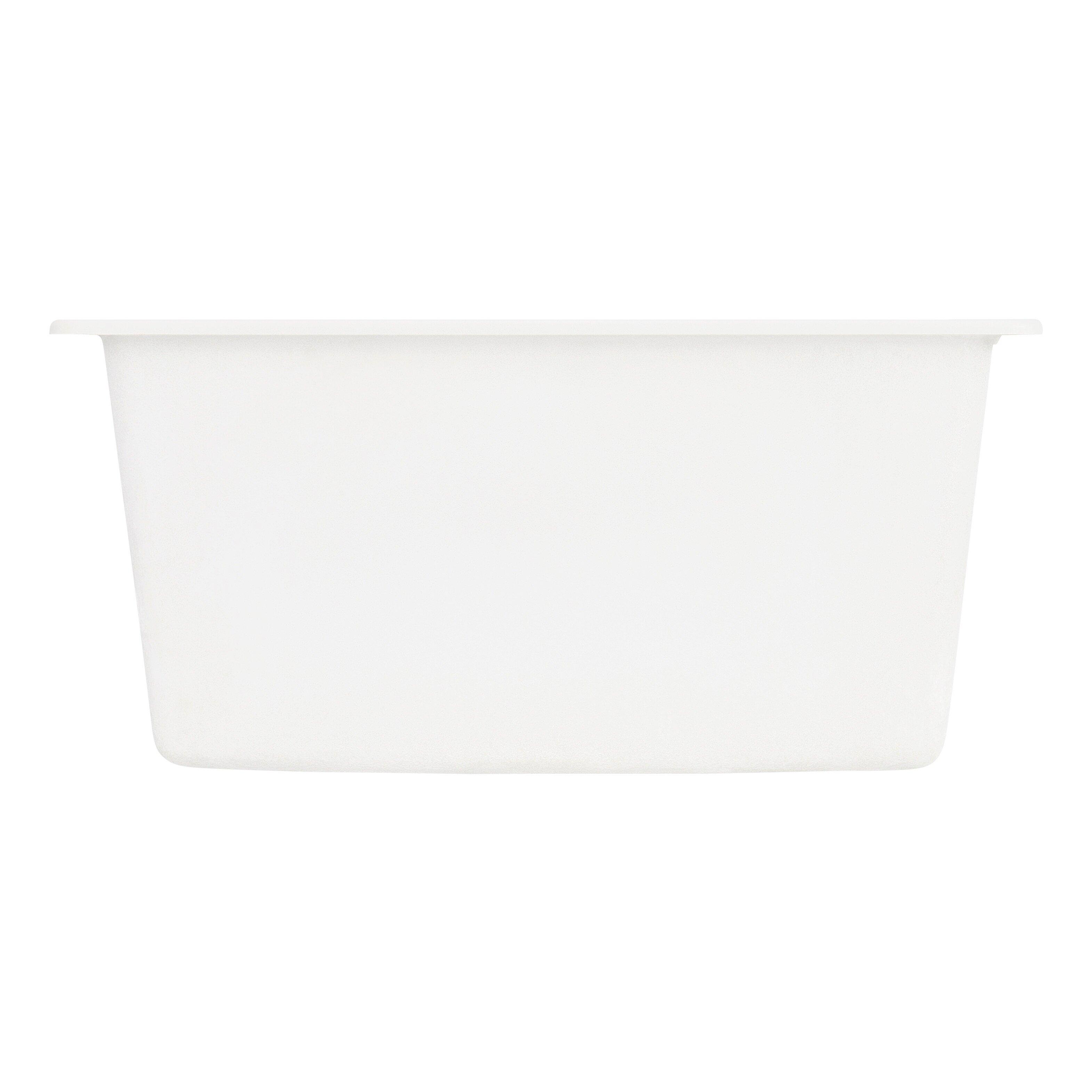 Signature Hardware White 25 in. Laundry Sink 