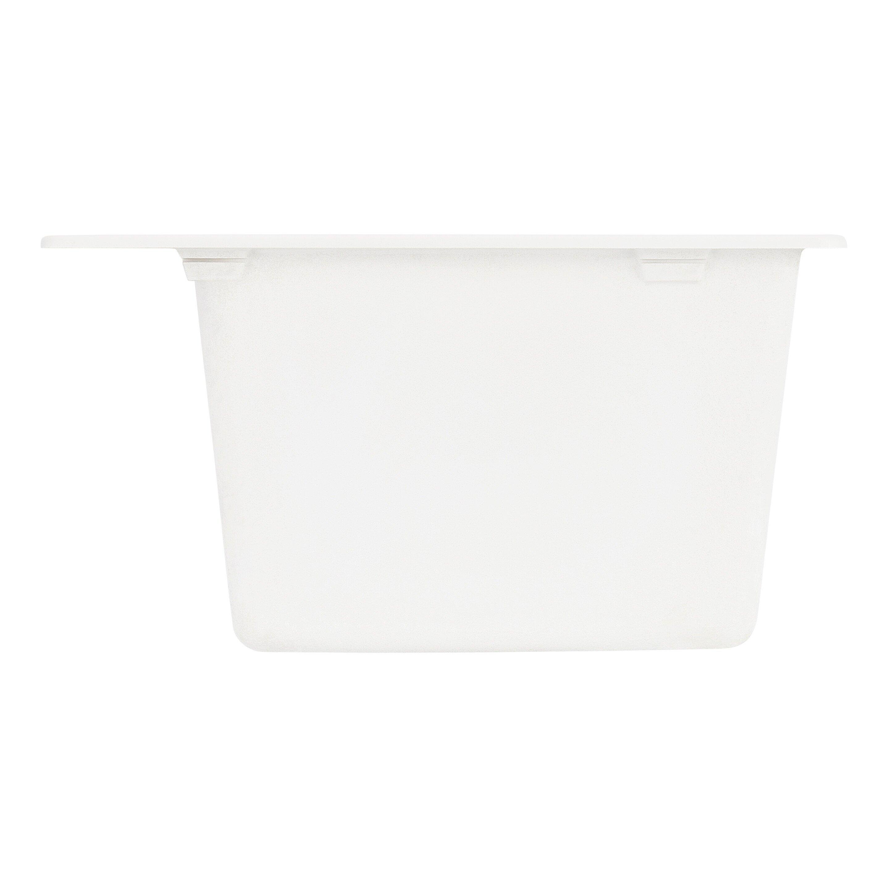 Signature Hardware White 25 in. Laundry Sink 