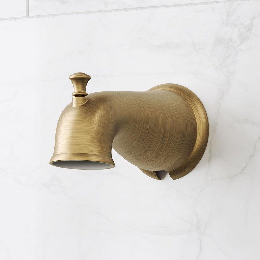 Signature Hardware Aged Brass Tub Spout 