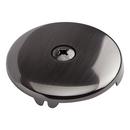 3-3/16 in. Solid Brass Overflow Plate with Single Screw in Gunmetal