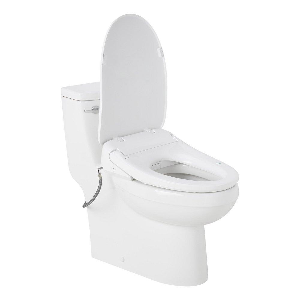 Auto Open/Close Elongated Electronic Bidet Toilet Seat 