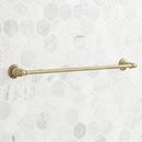 Signature Hardware Aged Brass 18 in. Towel Bar 