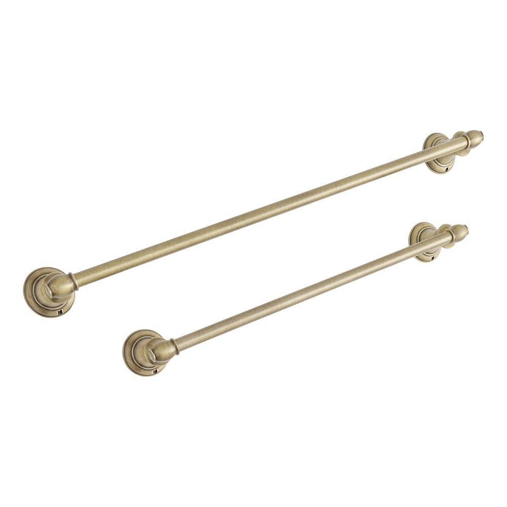 Signature Hardware Aged Brass 18 in. Towel Bar 