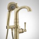 Signature Hardware Aged Brass Single Handle Lever Floor Mount Filler - Less Valve 