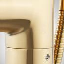 Signature Hardware Brushed Gold Single Handle Lever Floor Mount Filler - Less Valve 