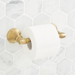 Toilet Tissue Holder in Brushed Gold