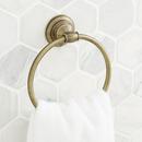 Towel Ring in Aged Brass