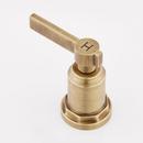 Signature Hardware Aged Brass Two Handle Roman Tub Faucet with Hand Shower (Trim Only) 