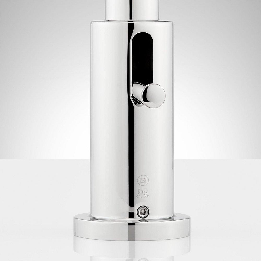 Signature Hardware Chrome Two Handle Roman Tub Filler Faucet with Hand Shower (Trim Only) 