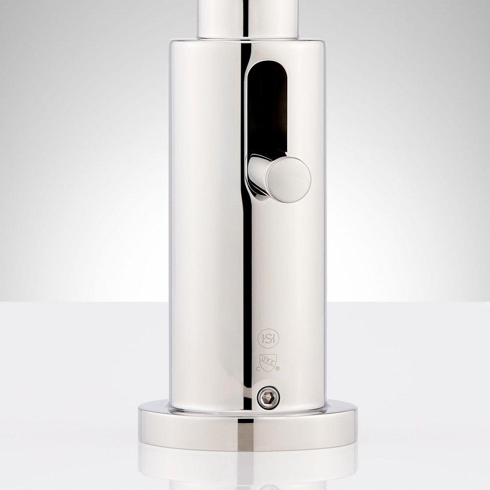 Signature Hardware Polished Nickel Two Handle Roman Tub Filler Faucet with Hand Shower (Trim Only) 