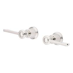 Lever Handles for Floor Mount Tub Filler in Polished Nickel