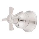Signature Hardware Brushed Nickel Cross Handle for Thermostatic Valve Trim 