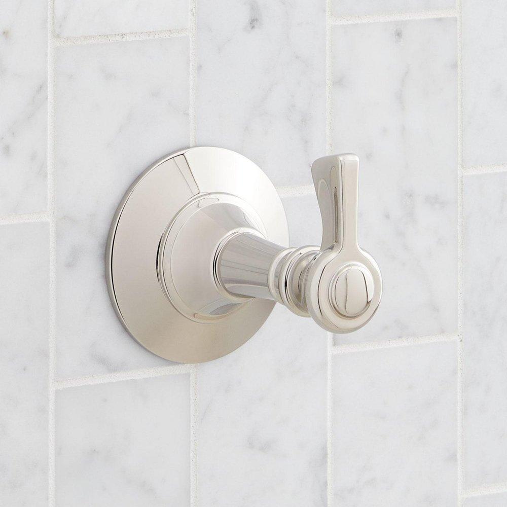 Signature Hardware Polished Nickel Single Robe Hook 