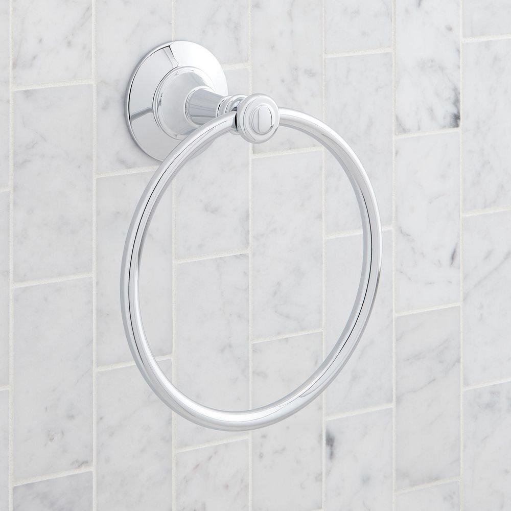 Signature Hardware Chrome Towel Ring 